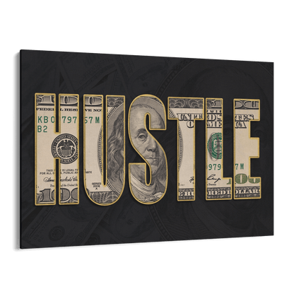 DOLLAR - HUSTLE*Canvas*60x40*Canvas*Kunstwerk*Masculina.nl