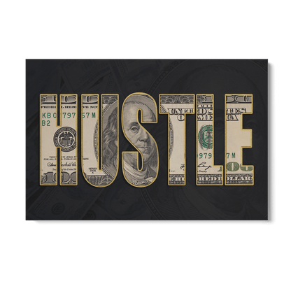 DOLLAR - HUSTLE*Canvas*60x40*Canvas*Kunstwerk*Masculina.nl