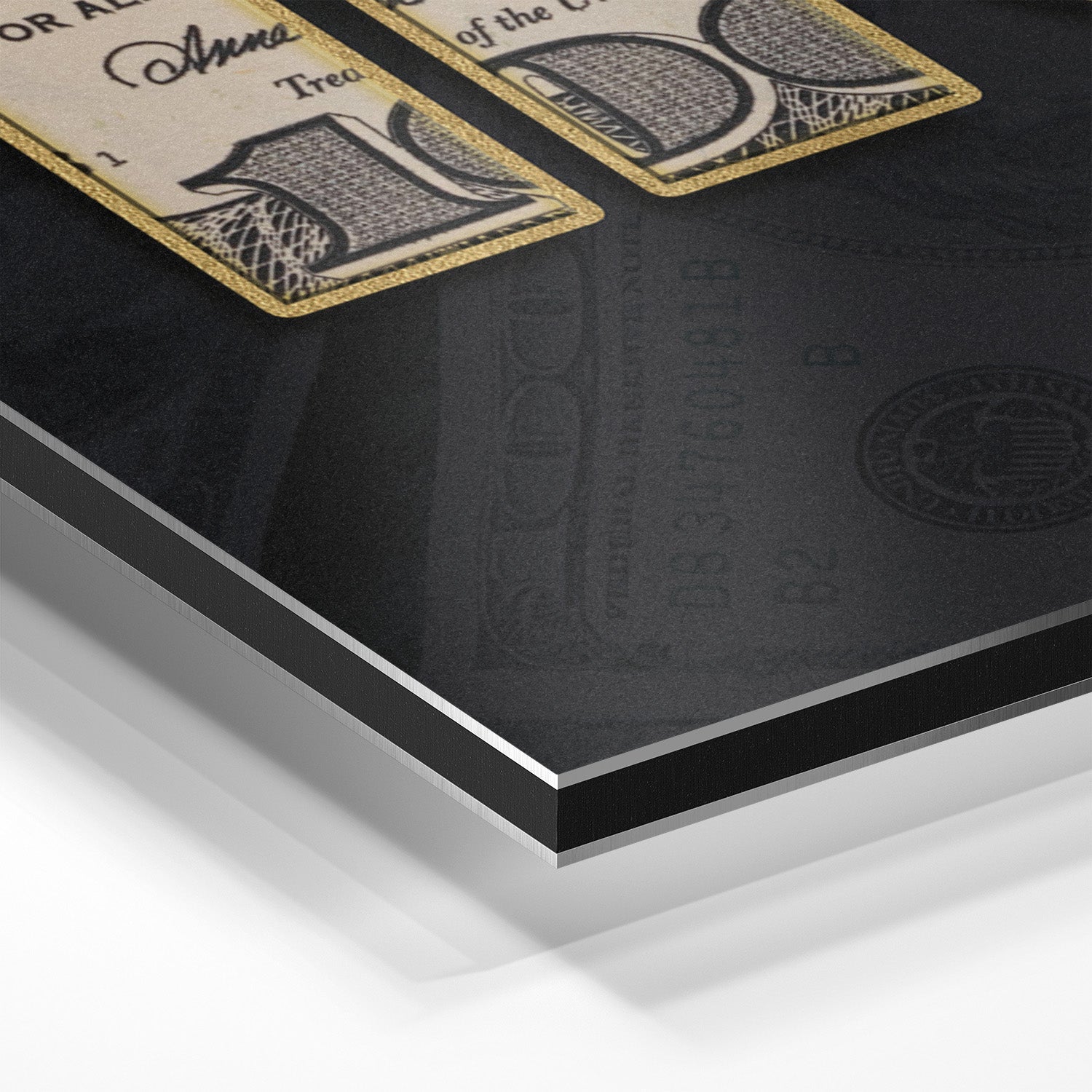 DOLLAR - HUSTLE*Dibond*60x40*Dibond*Kunstwerk*Masculina.nl