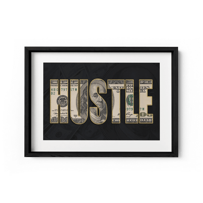 DOLLAR - HUSTLE*Papier*60x40*Papier*Kunstwerk*Masculina.nl