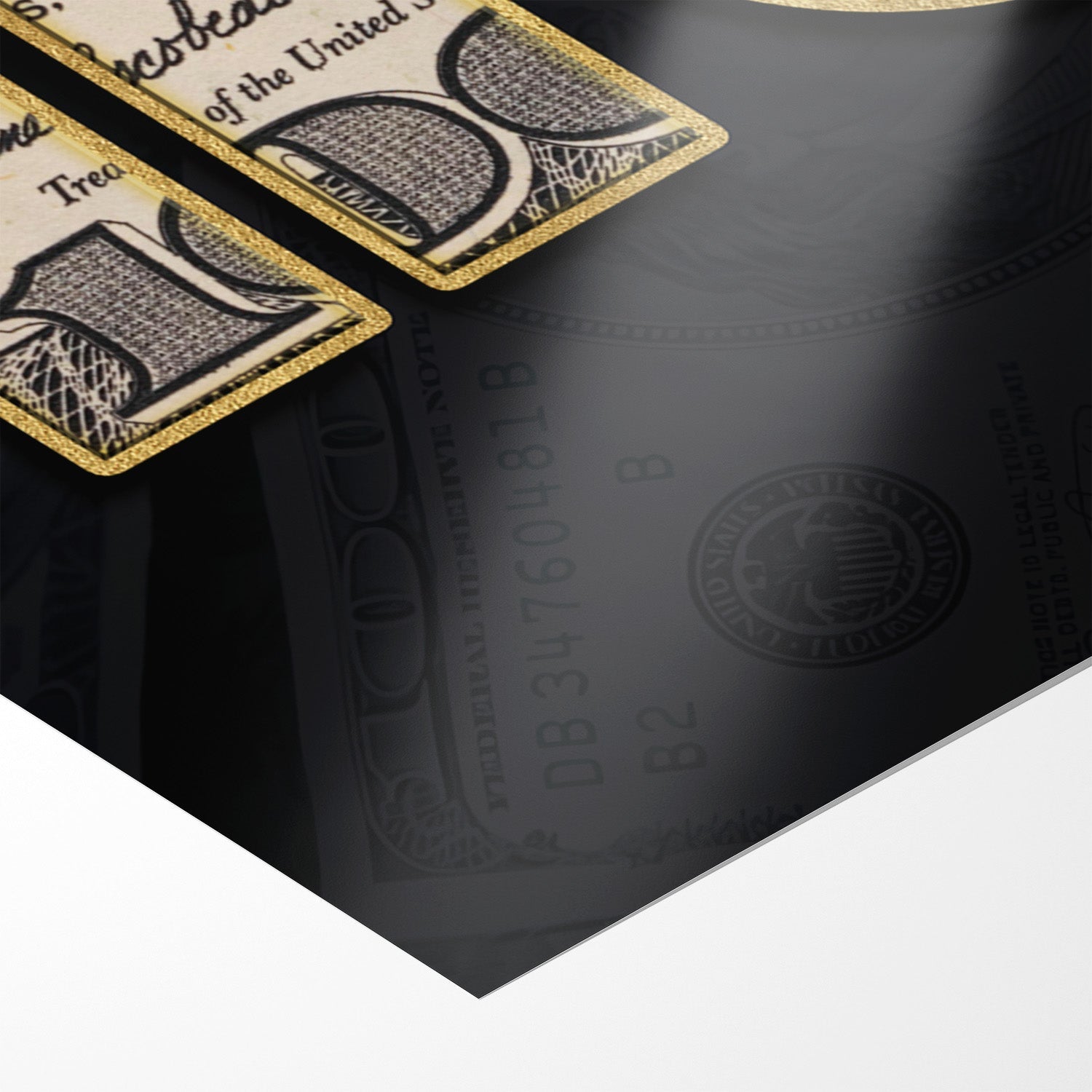 DOLLAR - HUSTLE*Papier*60x40*Papier*Kunstwerk*Masculina.nl