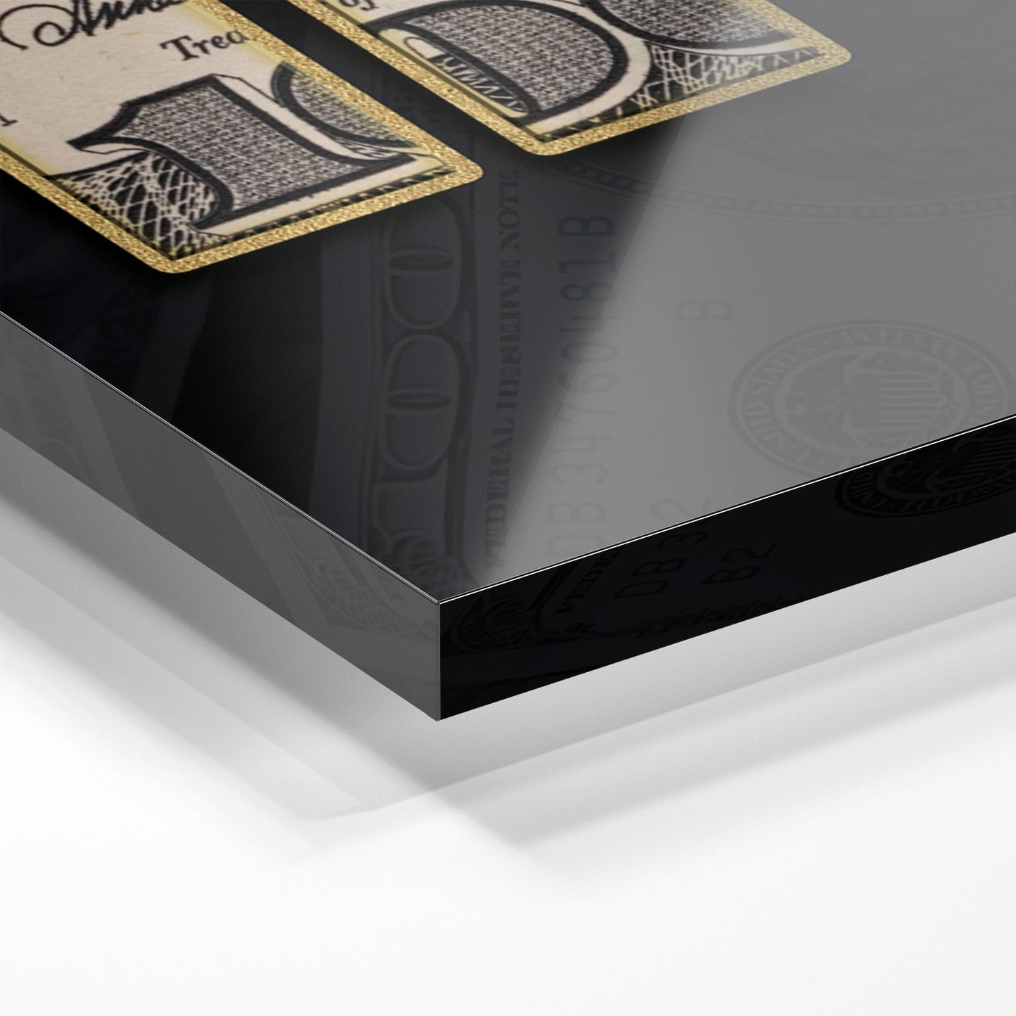 DOLLAR - HUSTLE*Plexiglas*60x40*Plexiglas*Kunstwerk*Masculina.nl