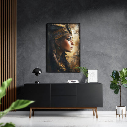 EGYPTIAN QUEEN*Canvas*40x60*Baklijst*Kunstwerk*Masculina.nl
