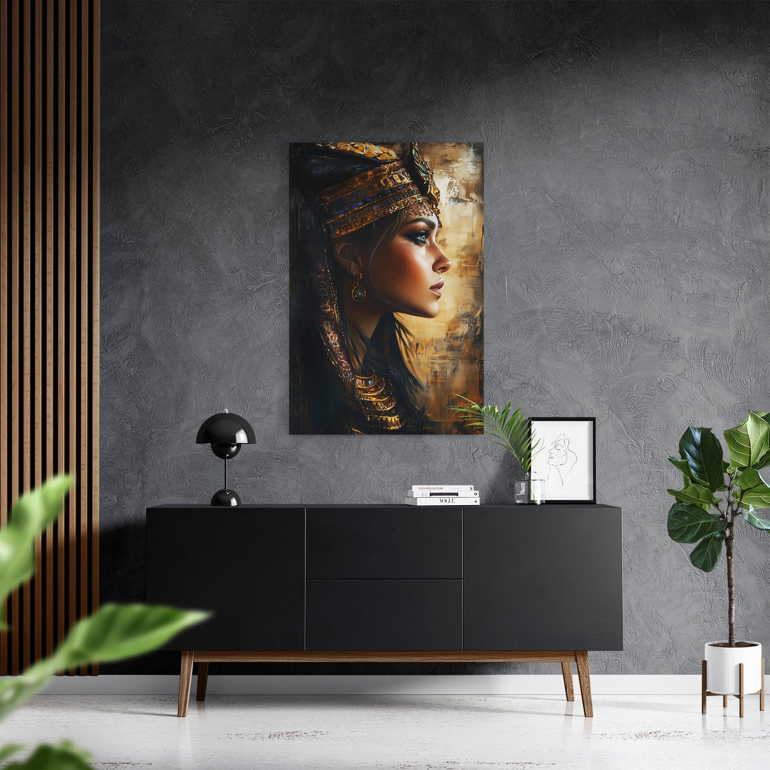 EGYPTIAN QUEEN*Canvas*40x60*Canvas*Kunstwerk*Masculina.nl