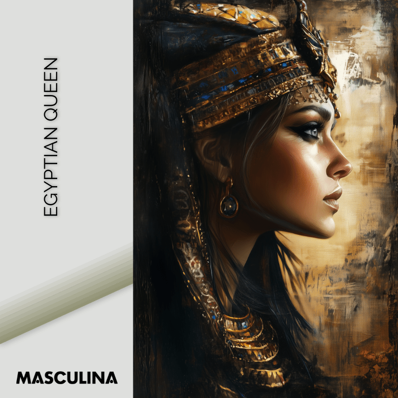 EGYPTIAN QUEEN*Dibond*40x60*Dibond*Kunstwerk*Masculina.nl