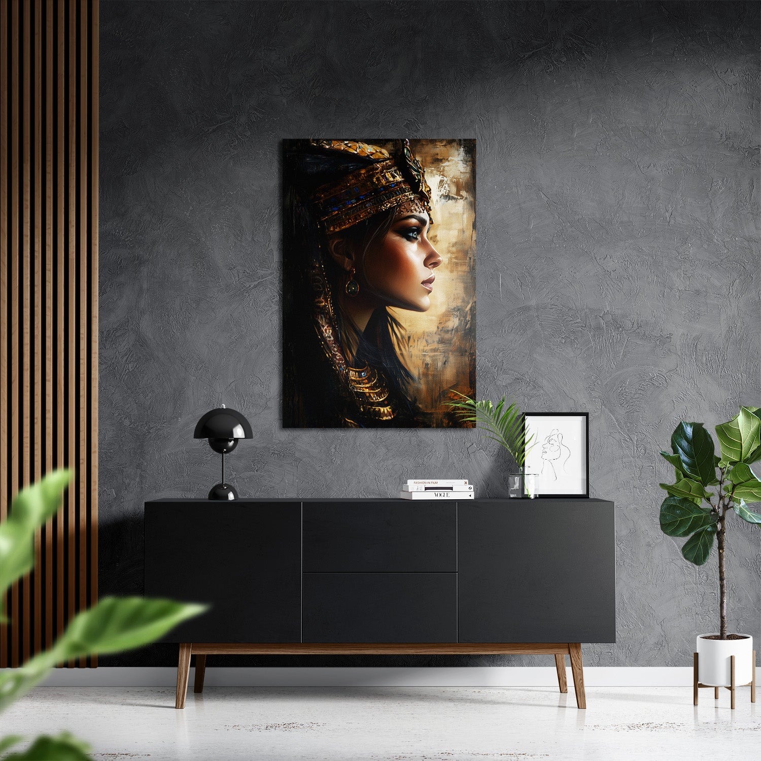 EGYPTIAN QUEEN*Dibond*40x60*Dibond*Kunstwerk*Masculina.nl