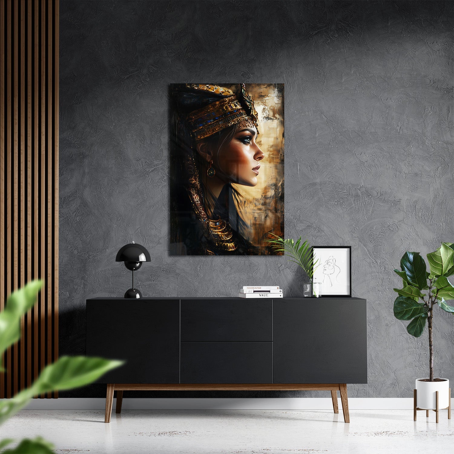 EGYPTIAN QUEEN*Plexiglas*40x60*Plexiglas*Kunstwerk*Masculina.nl