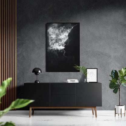EXHALE OF SMOKE*Canvas*40x60*Baklijst*Kunstwerk*Masculina.nl
