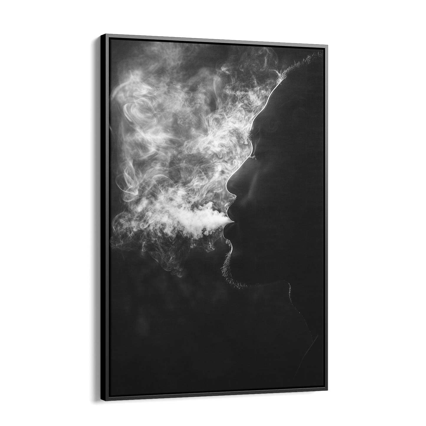 EXHALE OF SMOKE*Canvas*40x60*Baklijst*Kunstwerk*Masculina.nl