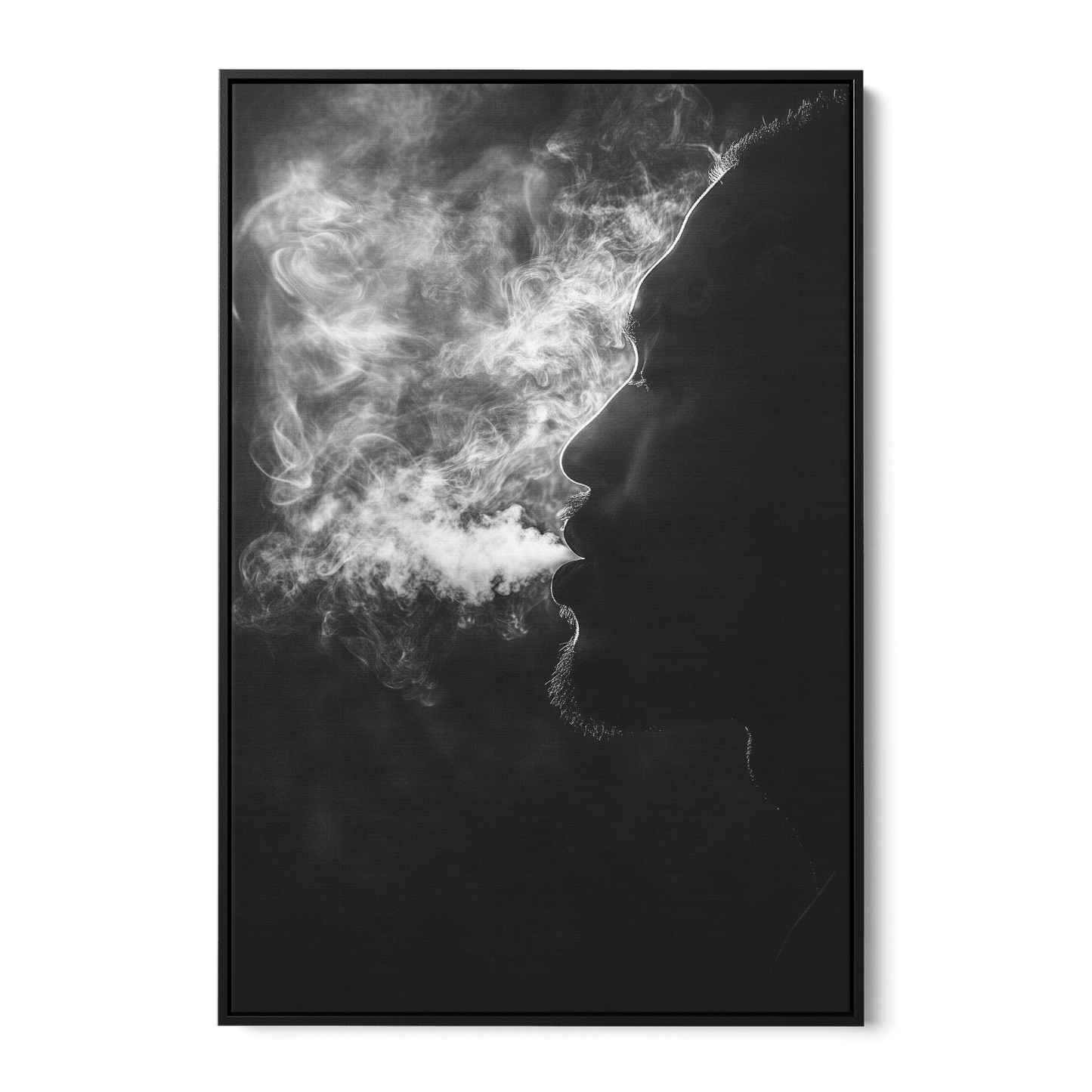 EXHALE OF SMOKE*Canvas*40x60*Baklijst*Kunstwerk*Masculina.nl