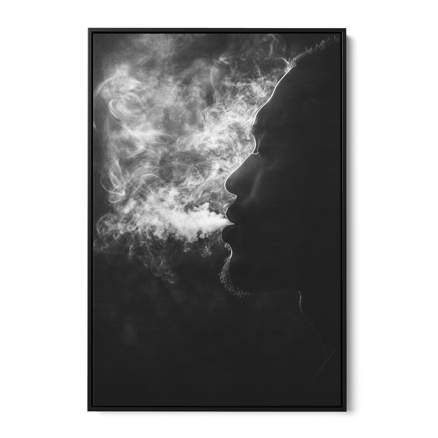 EXHALE OF SMOKE*Canvas*40x60*Baklijst*Kunstwerk*Masculina.nl