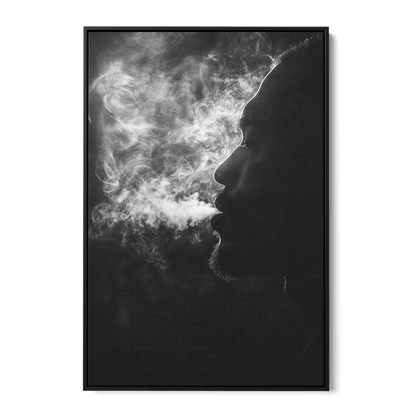 EXHALE OF SMOKE*Canvas*40x60*Baklijst*Kunstwerk*Masculina.nl