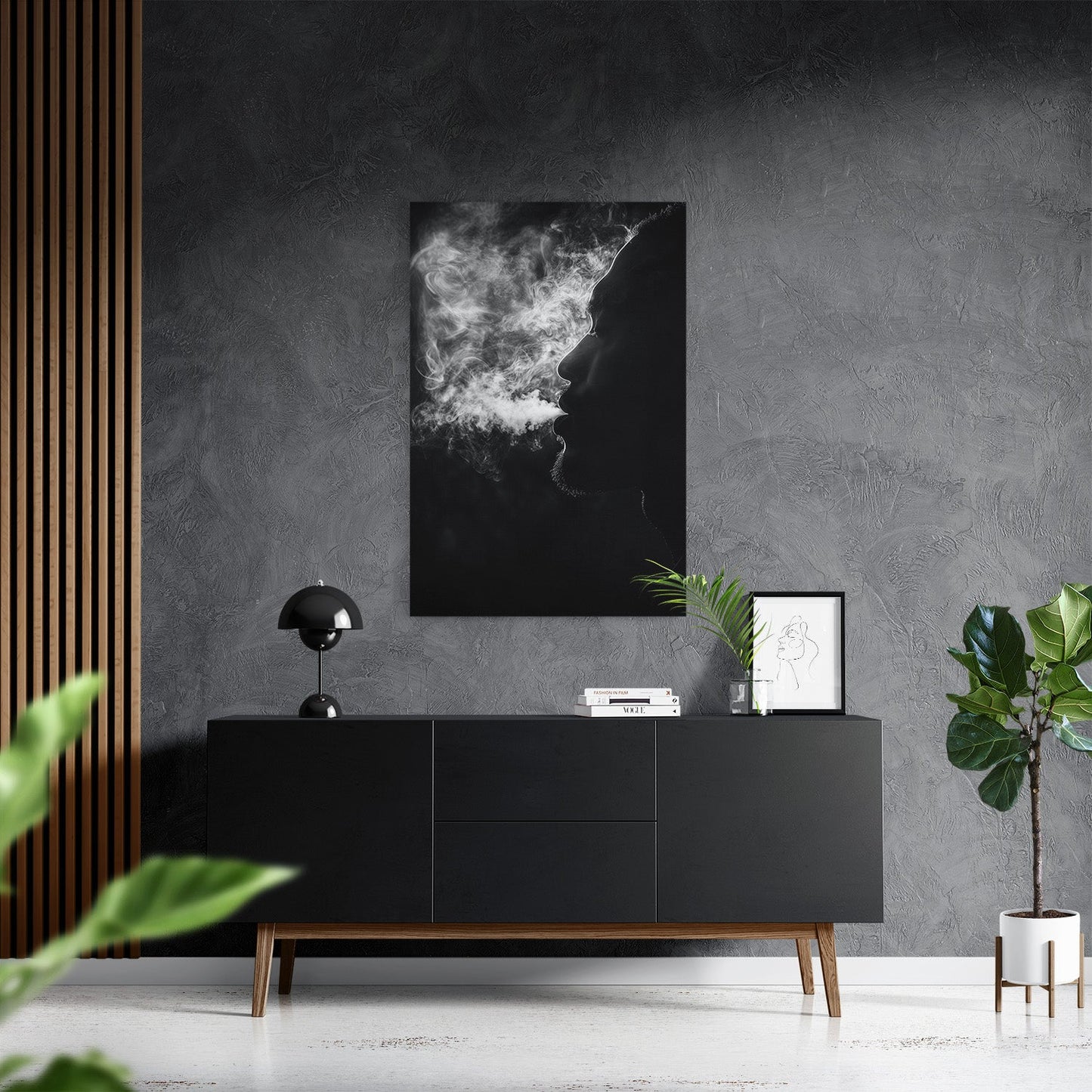 EXHALE OF SMOKE*Canvas*40x60*Canvas*Kunstwerk*Masculina.nl