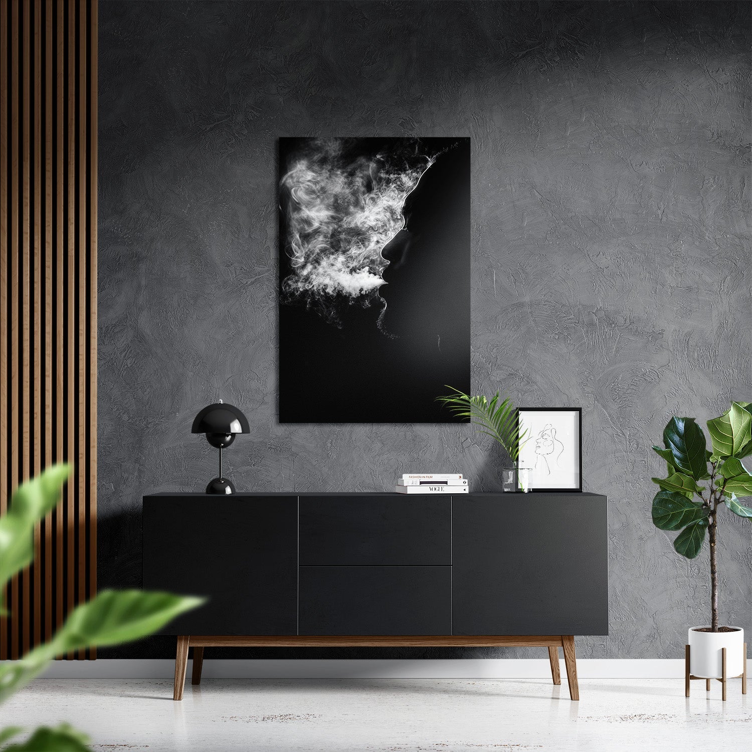 EXHALE OF SMOKE*Dibond*40x60*Dibond*Kunstwerk*Masculina.nl