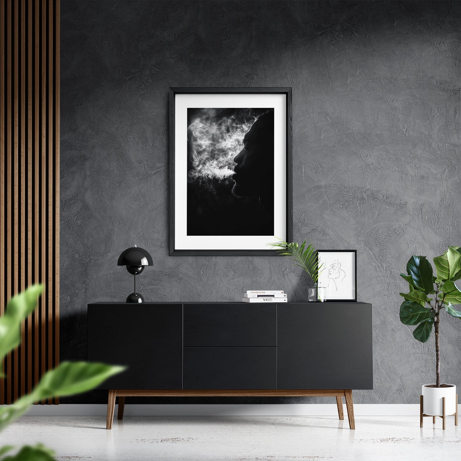 EXHALE OF SMOKE*Papier*40x60*Papier*Kunstwerk*Masculina.nl