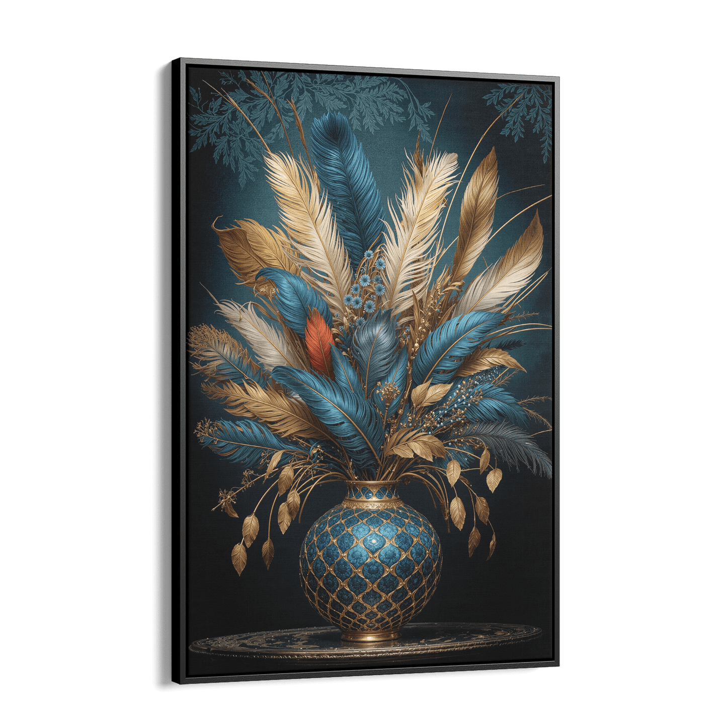 FEATHERS OF FORTUNE*Canvas*40x60 cm*Baklijst*Kunstwerk*Masculina.nl