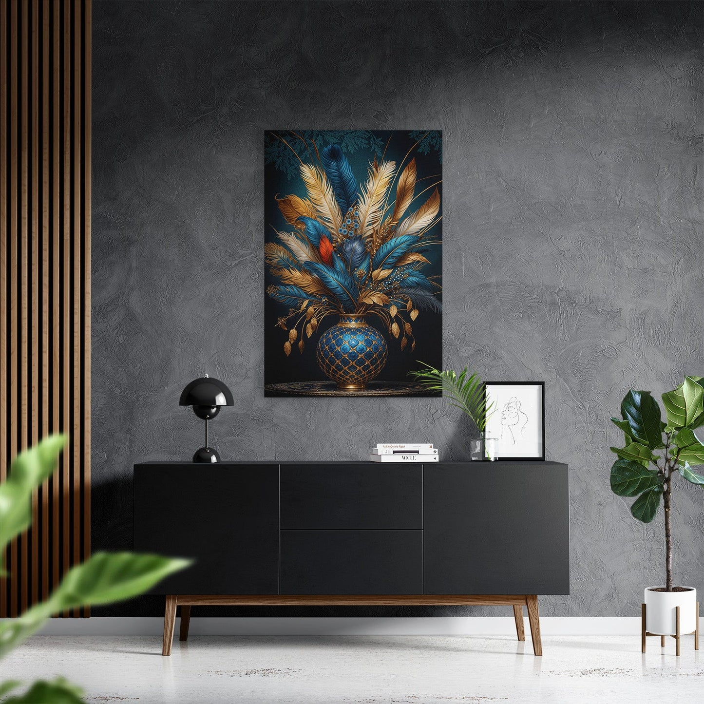 FEATHERS OF FORTUNE*Canvas*40x60 cm*Canvas*Kunstwerk*Masculina.nl