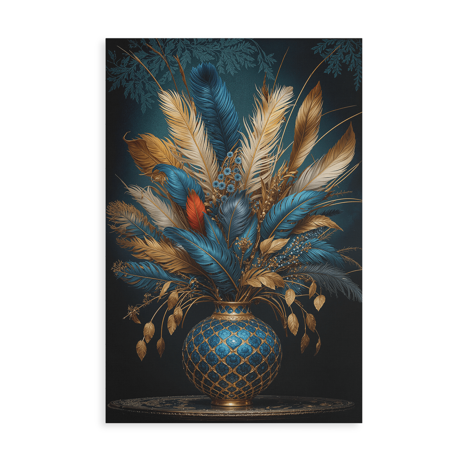 FEATHERS OF FORTUNE*Canvas*40x60 cm*Canvas*Kunstwerk*Masculina.nl