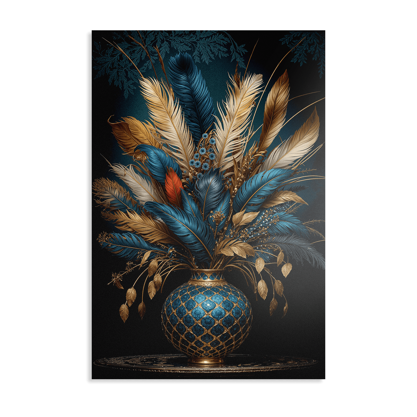 FEATHERS OF FORTUNE*Dibond*40x60 cm*Dibond*Kunstwerk*Masculina.nl