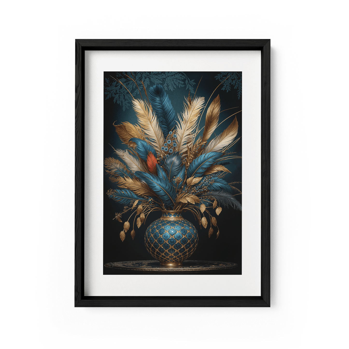 FEATHERS OF FORTUNE*Papier*40x60 cm*Papier*Kunstwerk*Masculina.nl