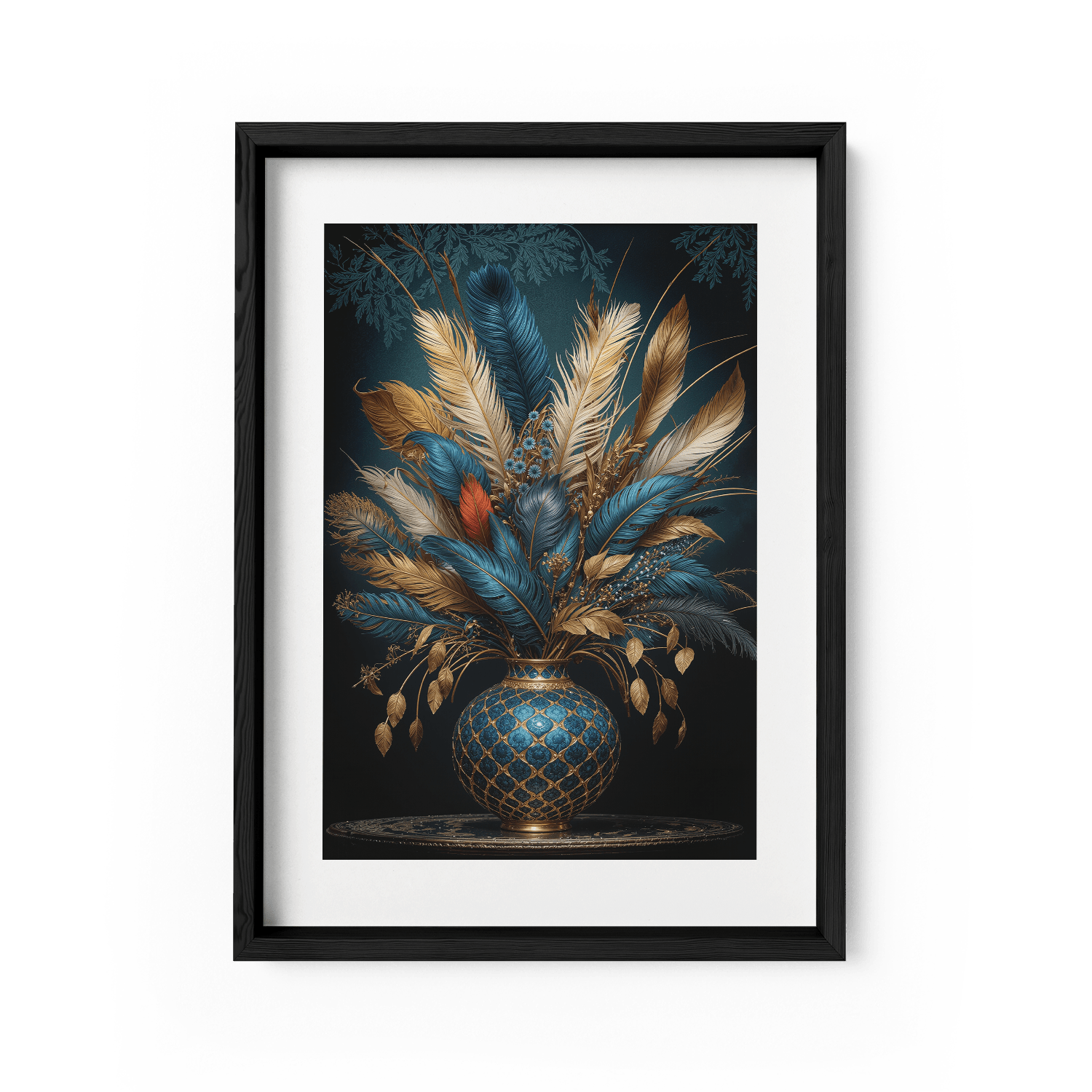 FEATHERS OF FORTUNE*Papier*40x60 cm*Papier*Kunstwerk*Masculina.nl