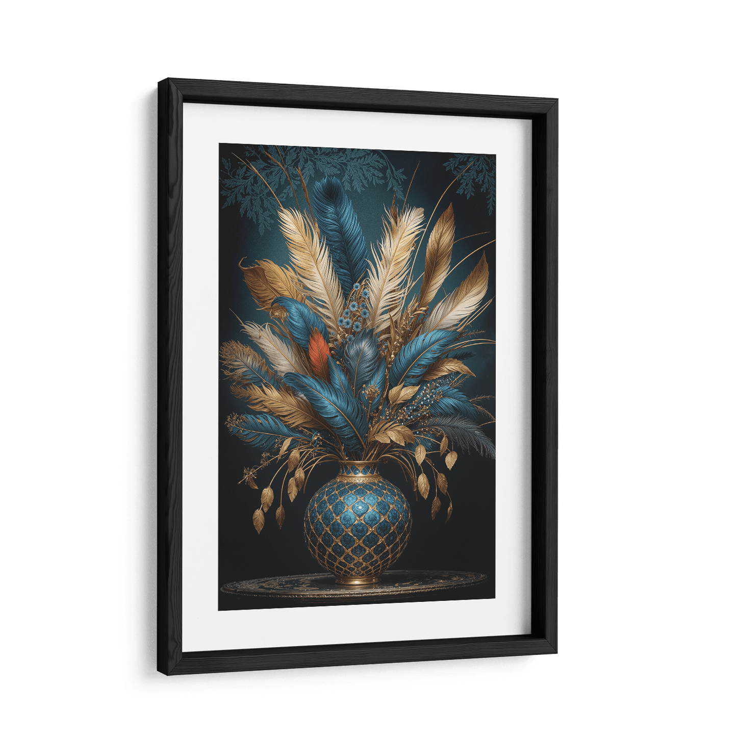 FEATHERS OF FORTUNE*Papier*40x60 cm*Papier*Kunstwerk*Masculina.nl