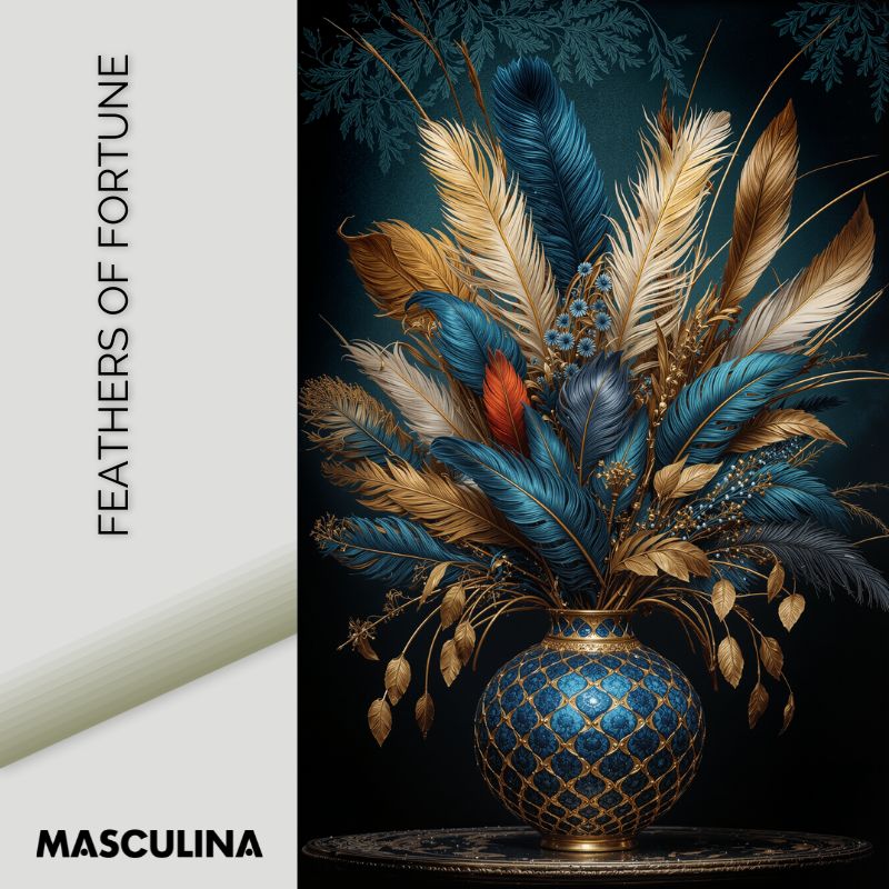 FEATHERS OF FORTUNE*Plexiglas*40x60 cm*Plexiglas*Kunstwerk*Masculina.nl
