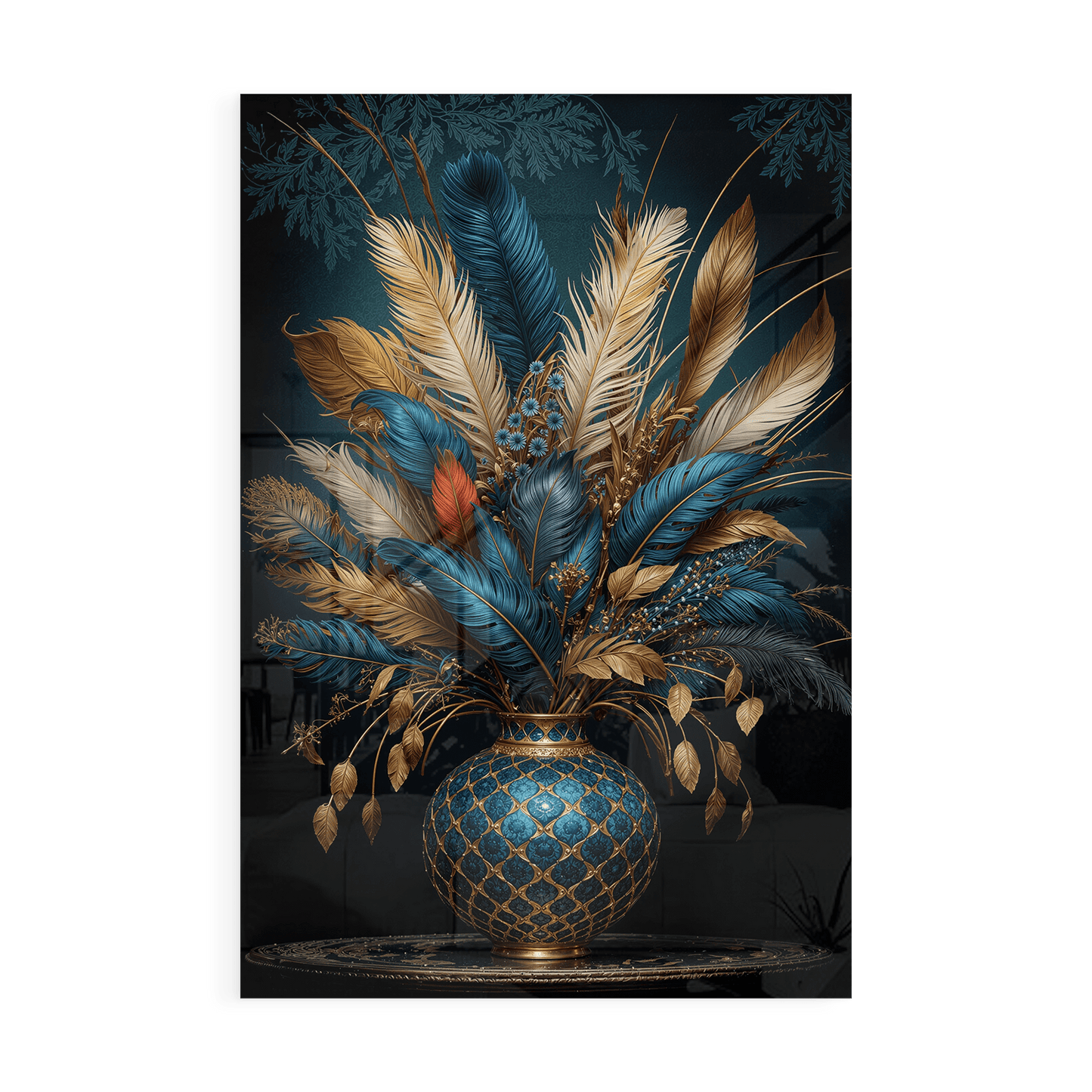 FEATHERS OF FORTUNE*Plexiglas*40x60 cm*Plexiglas*Kunstwerk*Masculina.nl