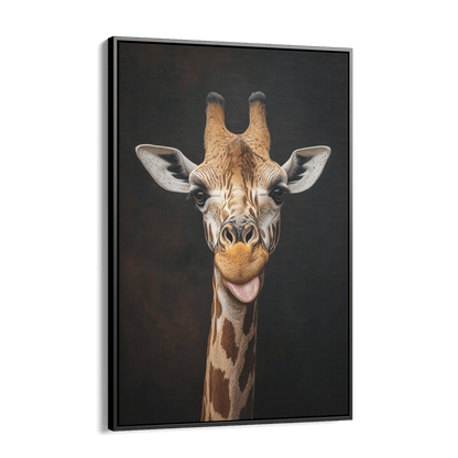 FUNNY GIRAFFE PORTRAIT*Canvas*40x60*Baklijst*Kunstwerk*Masculina.nl