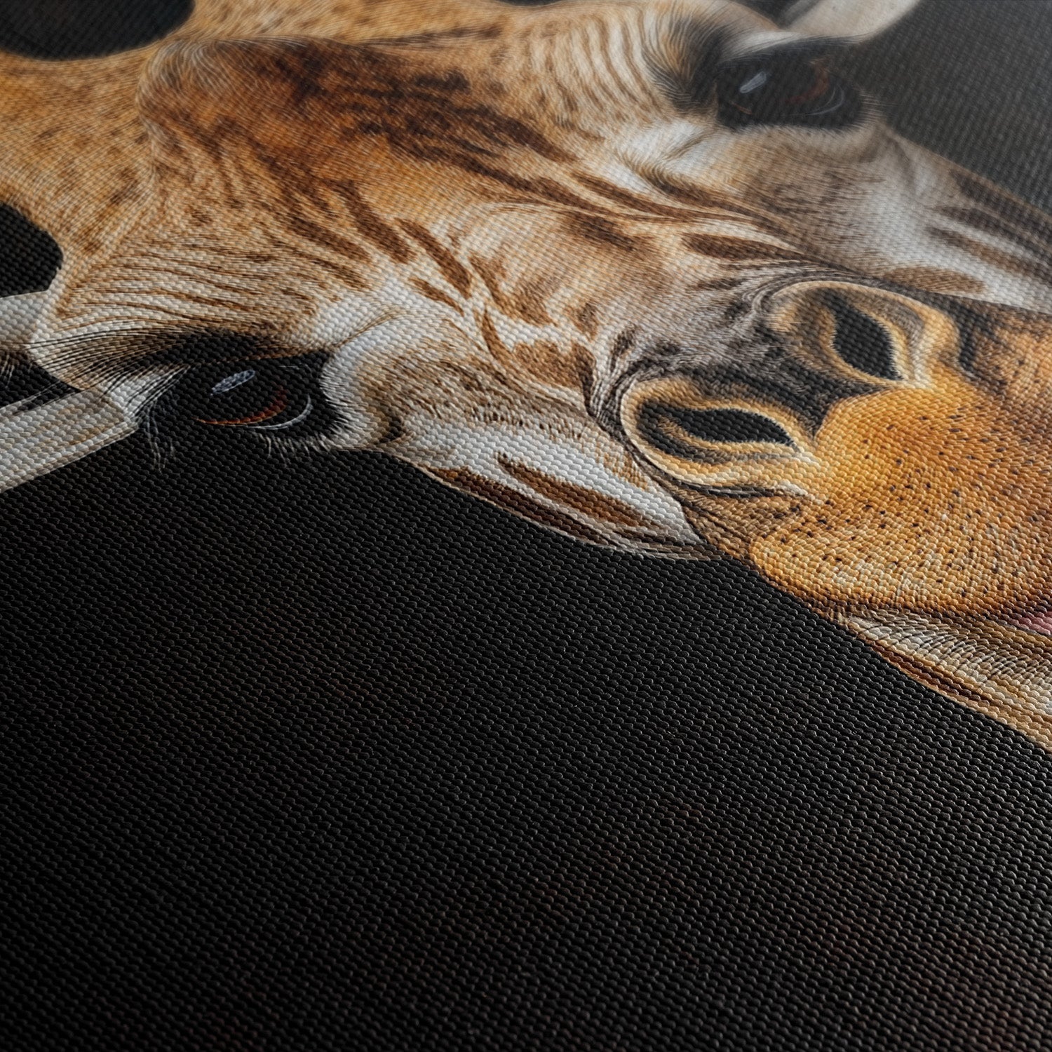 FUNNY GIRAFFE PORTRAIT*Canvas*40x60*Canvas*Kunstwerk*Masculina.nl