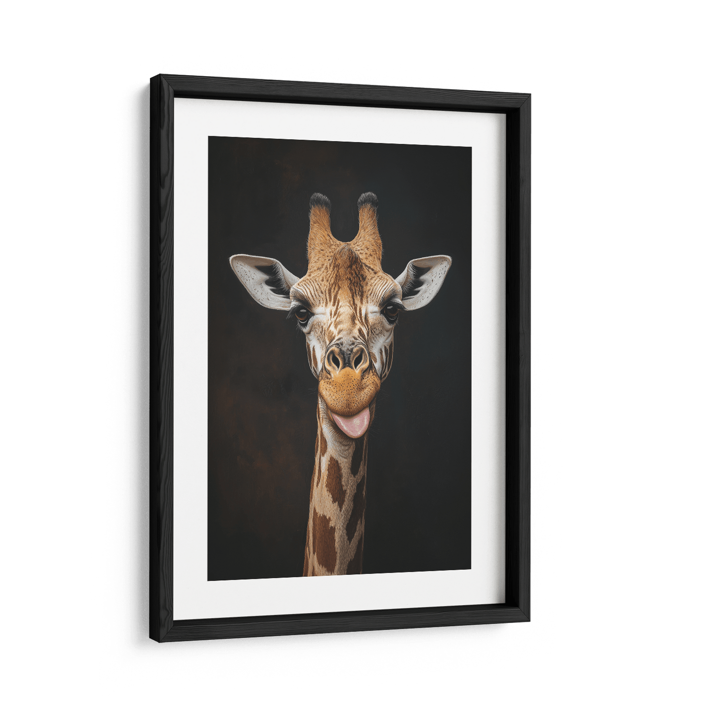 FUNNY GIRAFFE PORTRAIT*Papier*40x60*Papier*Kunstwerk*Masculina.nl
