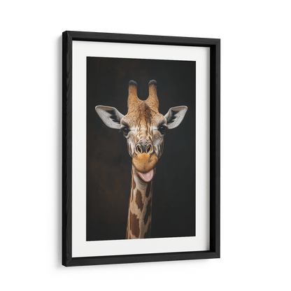 FUNNY GIRAFFE PORTRAIT*Papier*40x60*Papier*Kunstwerk*Masculina.nl