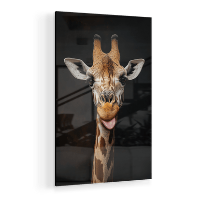 FUNNY GIRAFFE PORTRAIT*Plexiglas*40x60*Plexiglas*Kunstwerk*Masculina.nl