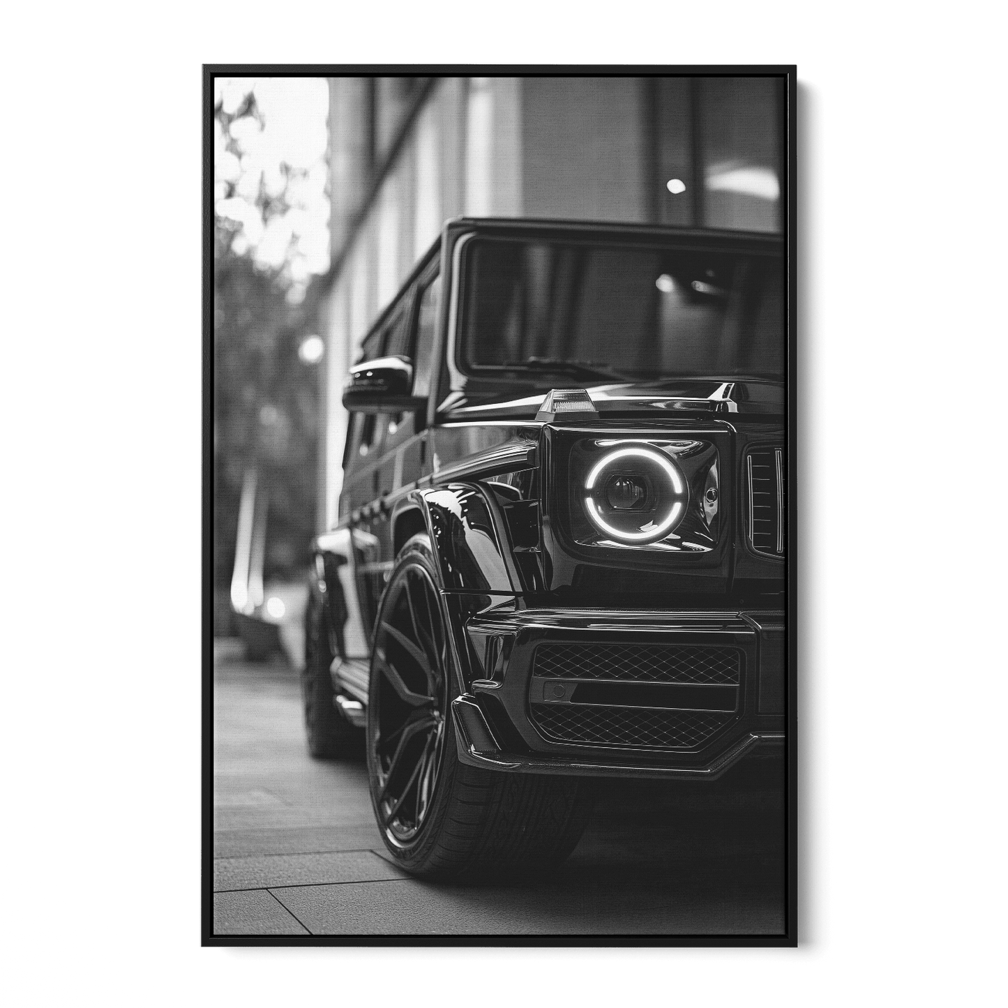 G63 NOIR ELEGANCE (Monochroom)*Canvas*40x60*Baklijst*Kunstwerk*Masculina.nl