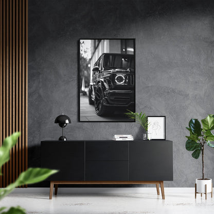 G63 NOIR ELEGANCE (Monochroom)*Canvas*40x60*Baklijst*Kunstwerk*Masculina.nl