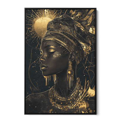 GODDESS OF THE GOLDEN ELEMENTS*Canvas*40x60*Baklijst*Kunstwerk*Masculina.nl