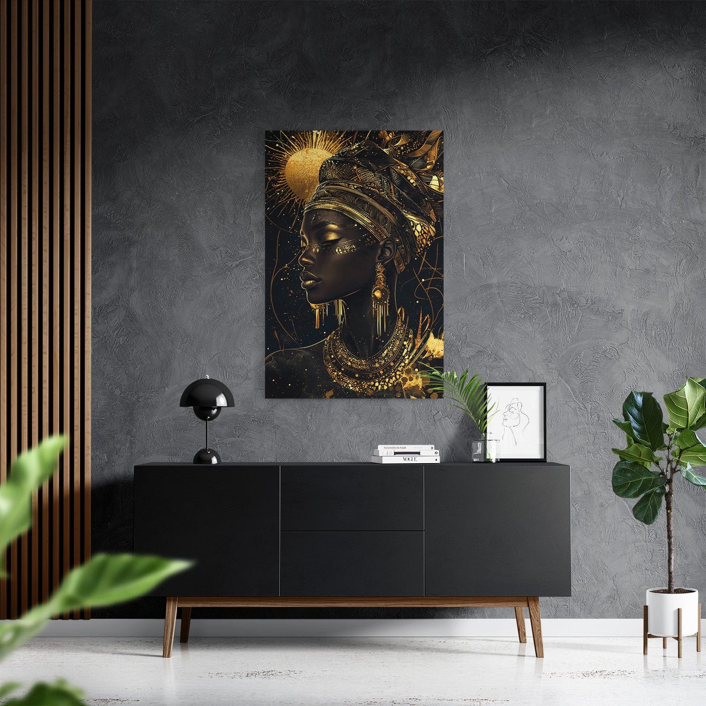 GODDESS OF THE GOLDEN ELEMENTS*Canvas*40x60*Canvas*Kunstwerk*Masculina.nl