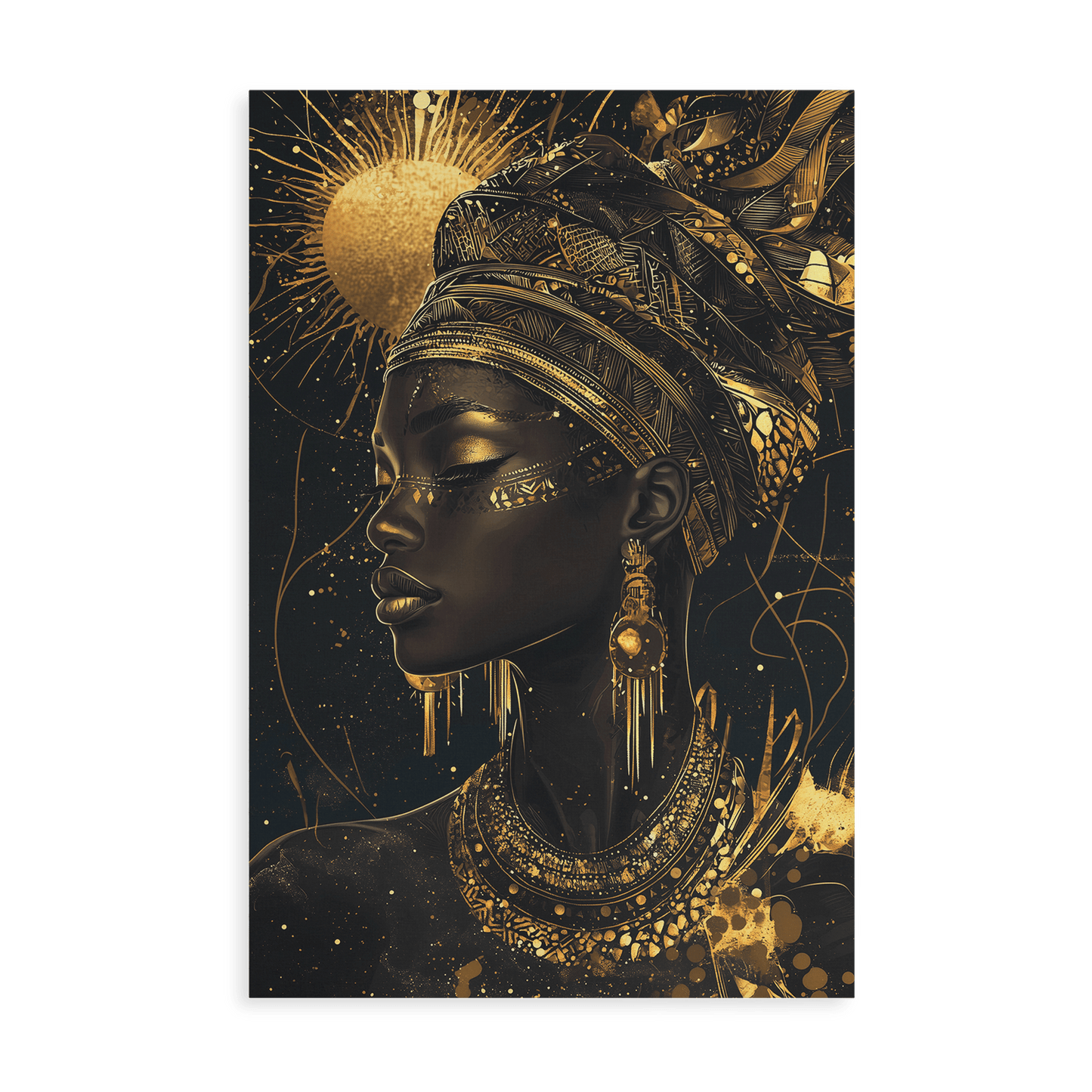 GODDESS OF THE GOLDEN ELEMENTS*Canvas*40x60*Canvas*Kunstwerk*Masculina.nl