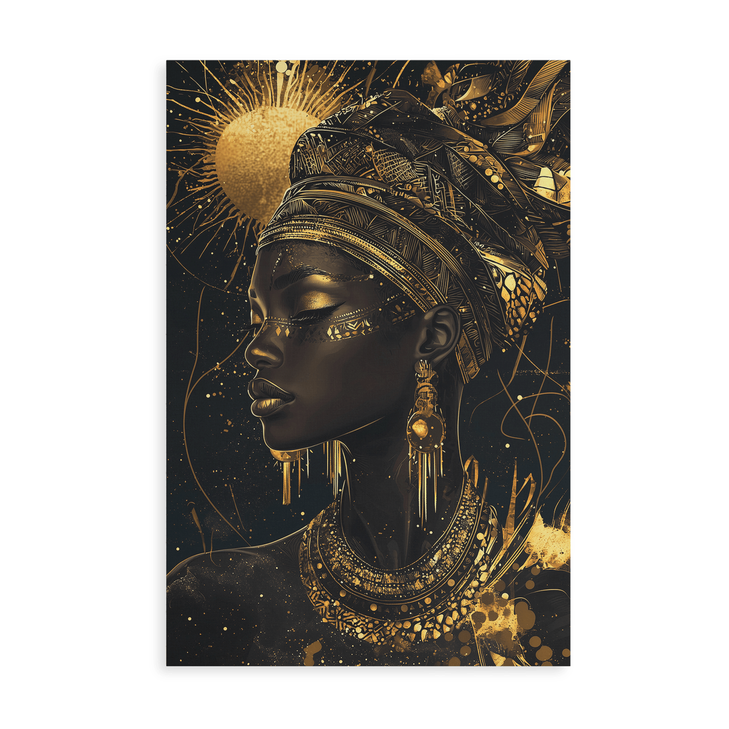 GODDESS OF THE GOLDEN ELEMENTS*Canvas*40x60*Canvas*Kunstwerk*Masculina.nl