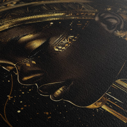 GODDESS OF THE GOLDEN ELEMENTS*Canvas*40x60*Canvas*Kunstwerk*Masculina.nl