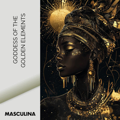 GODDESS OF THE GOLDEN ELEMENTS*Canvas*40x60*Canvas*Kunstwerk*Masculina.nl
