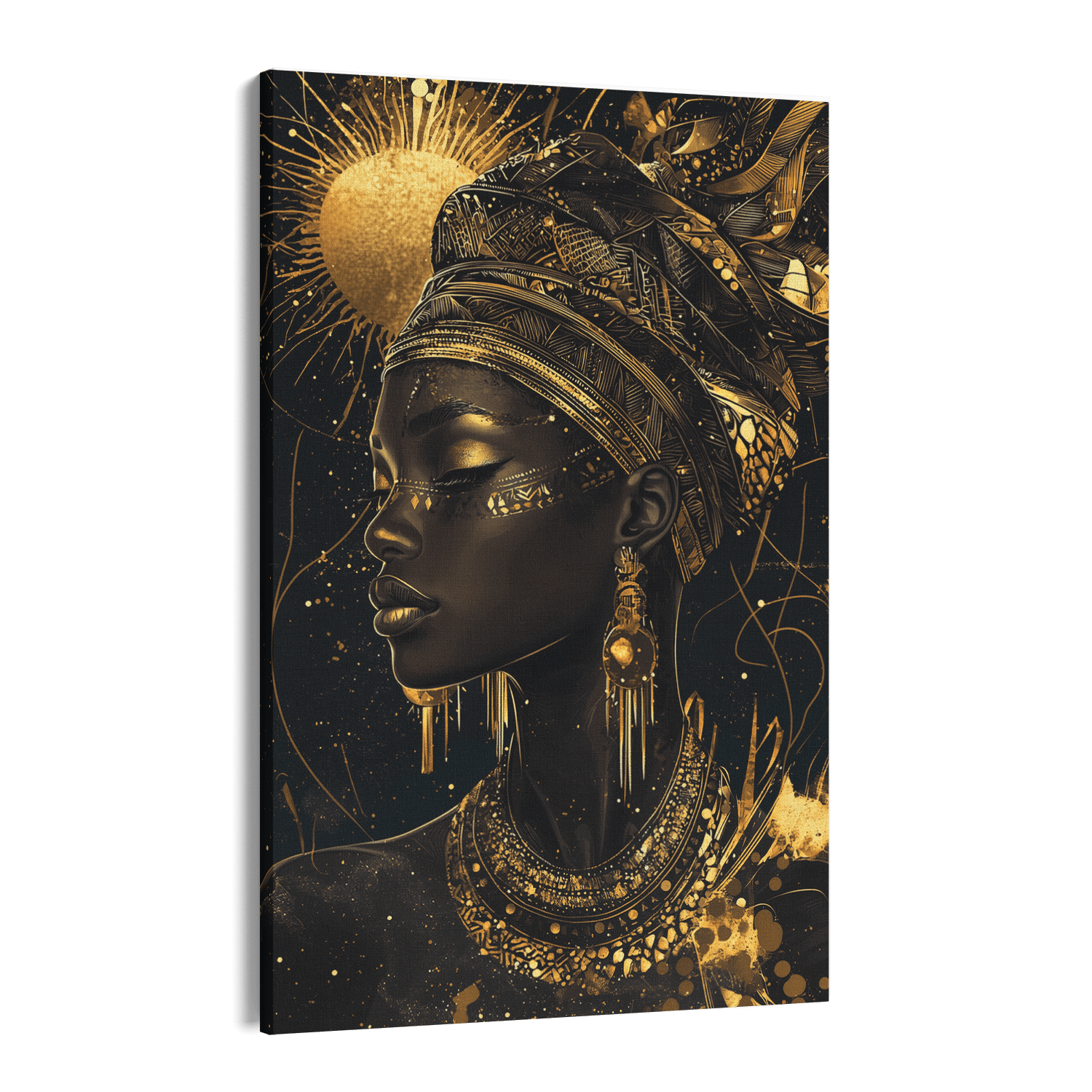GODDESS OF THE GOLDEN ELEMENTS*Canvas*40x60*Canvas*Kunstwerk*Masculina.nl