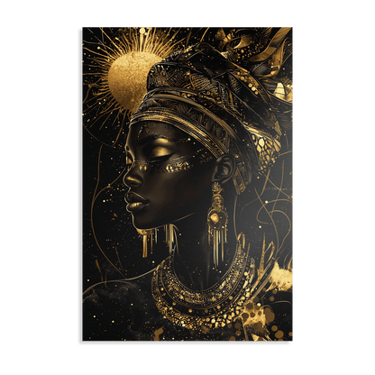 GODDESS OF THE GOLDEN ELEMENTS*Dibond*40x60*Dibond*Kunstwerk*Masculina.nl