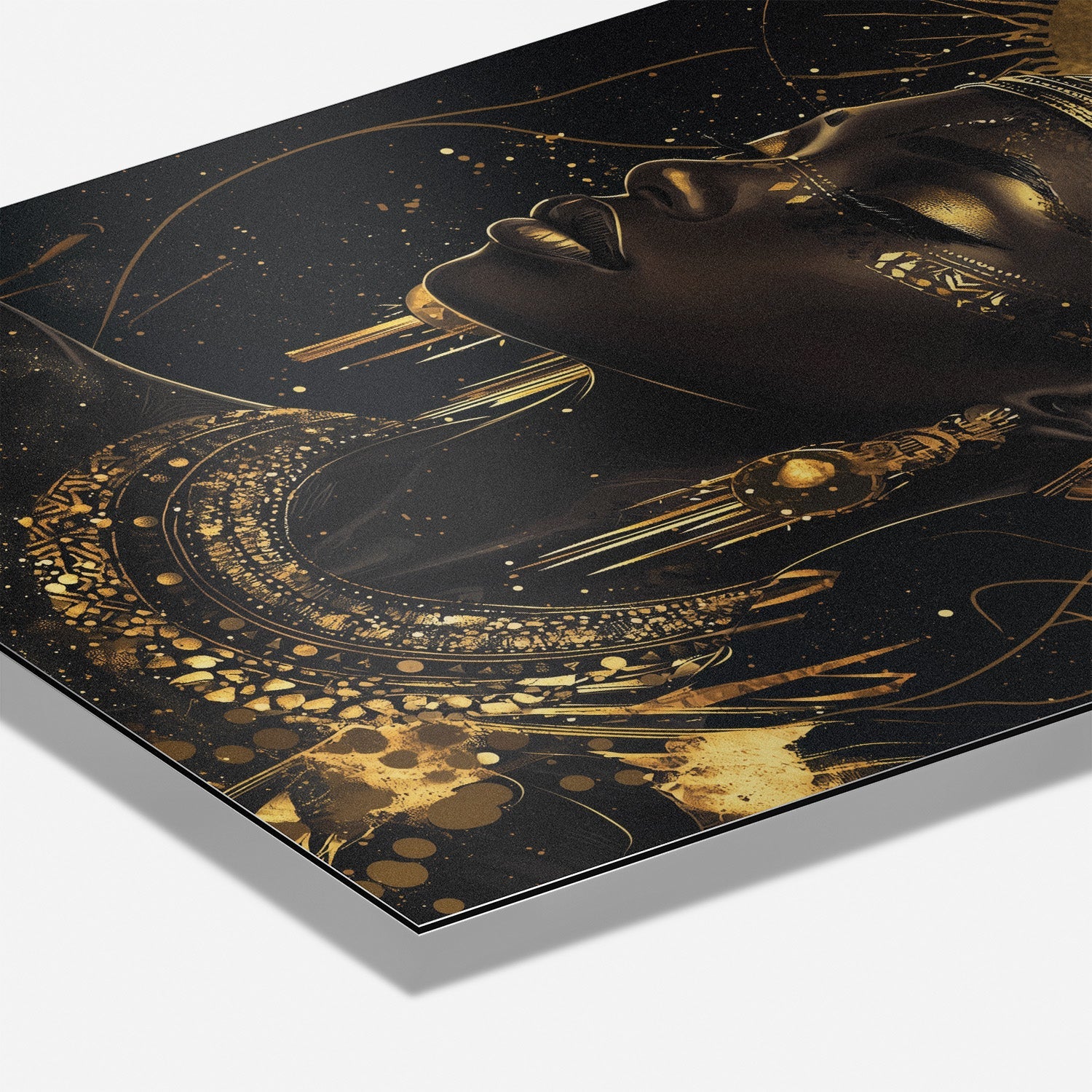 GODDESS OF THE GOLDEN ELEMENTS*Dibond*40x60*Dibond*Kunstwerk*Masculina.nl