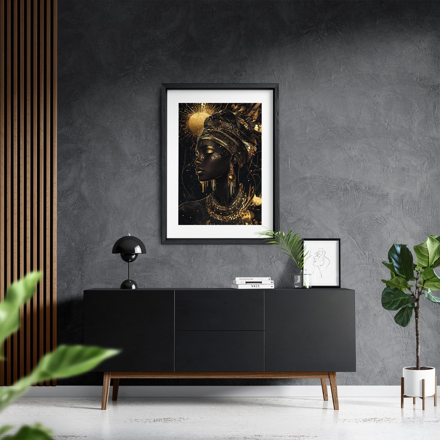 GODDESS OF THE GOLDEN ELEMENTS*Papier*40x60*Papier*Kunstwerk*Masculina.nl