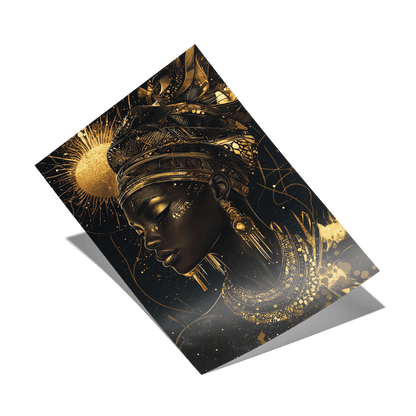 GODDESS OF THE GOLDEN ELEMENTS*Papier*40x60*Papier*Kunstwerk*Masculina.nl