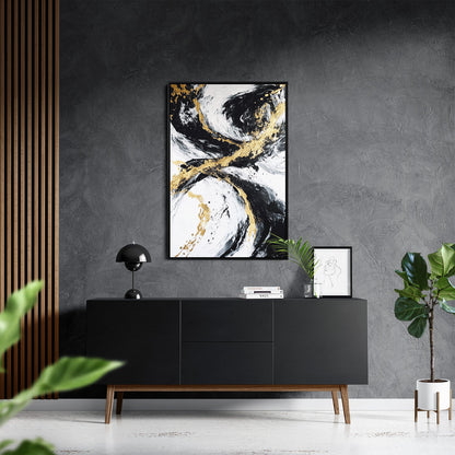 GOLDEN FLUX*Canvas*40x60*Baklijst*Kunstwerk*Masculina.nl