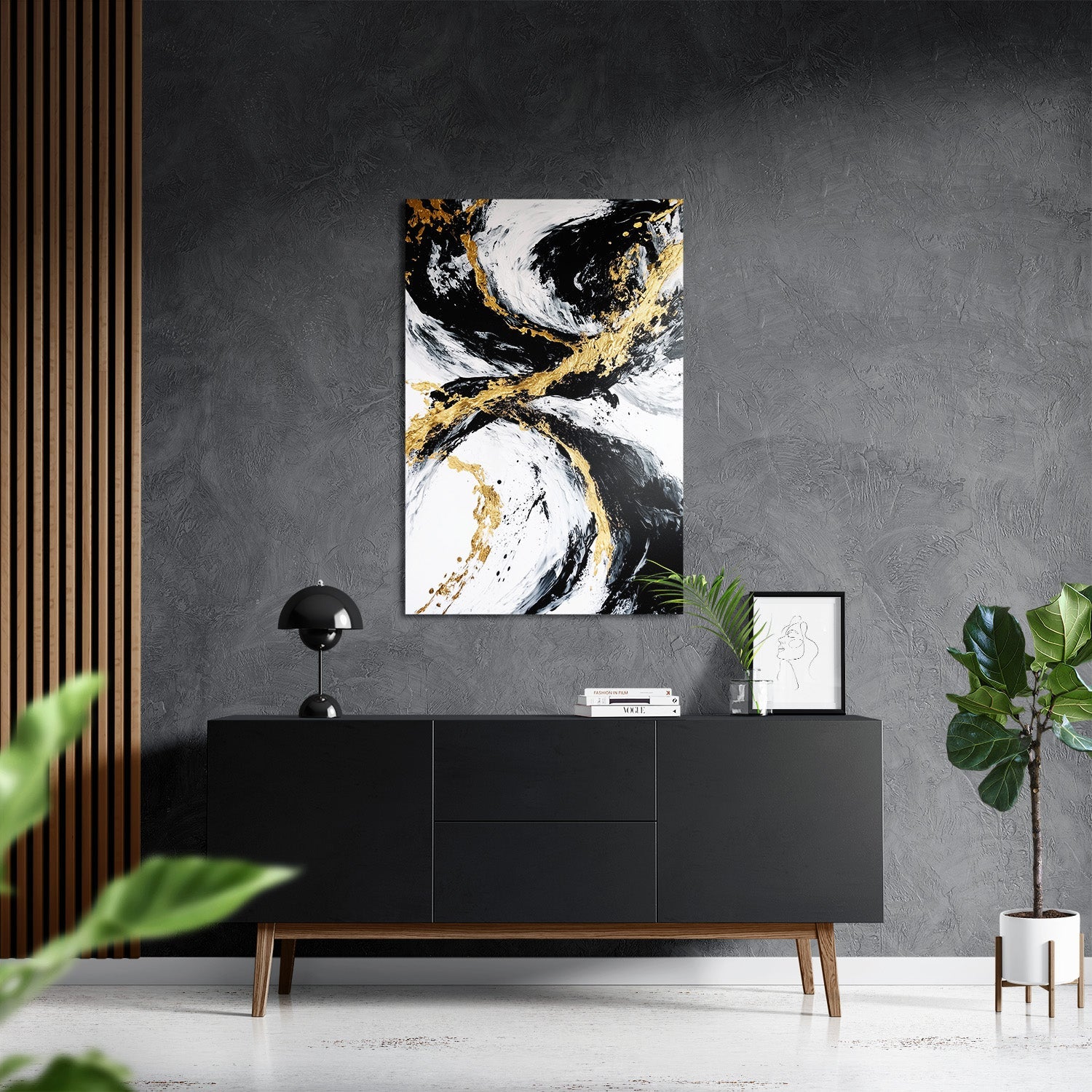 GOLDEN FLUX*Dibond*40x60*Dibond*Kunstwerk*Masculina.nl