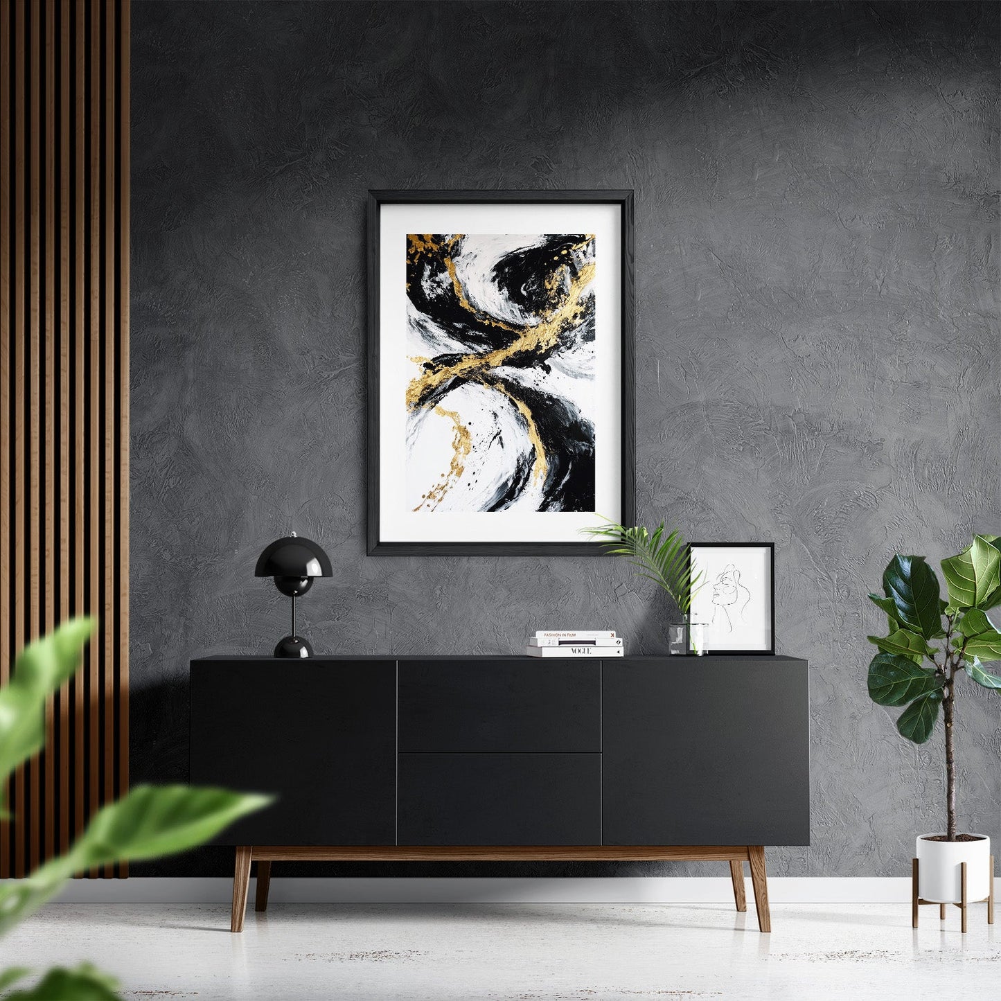 GOLDEN FLUX*Papier*40x60*Papier*Kunstwerk*Masculina.nl