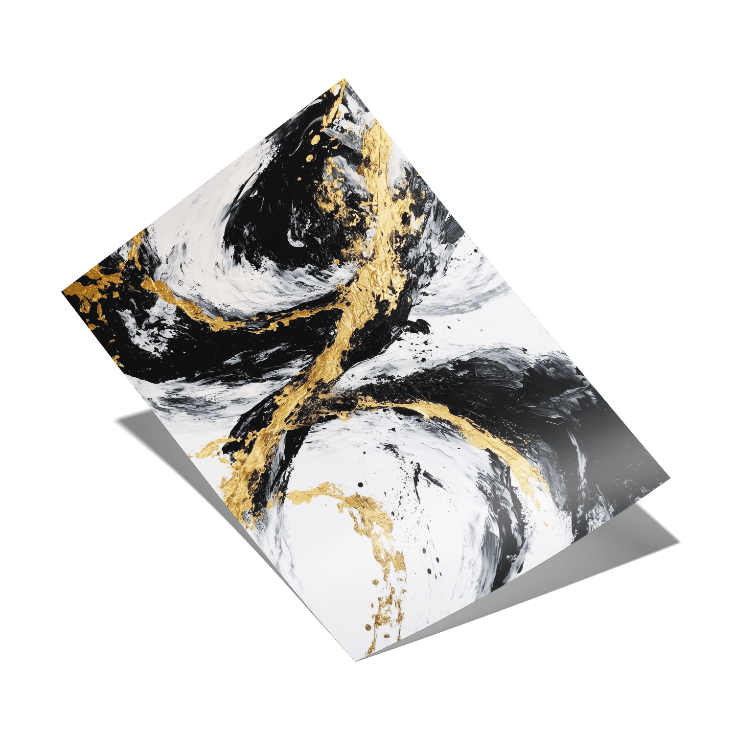 GOLDEN FLUX*Papier*40x60*Papier*Kunstwerk*Masculina.nl